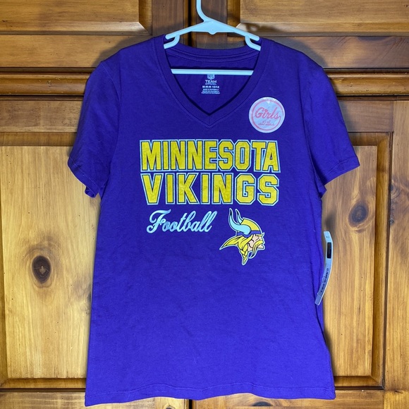 NFL Other - NWT NFL Team Apparel Purple Girls MN Minnesota Vikings Short Sleeve Shirt